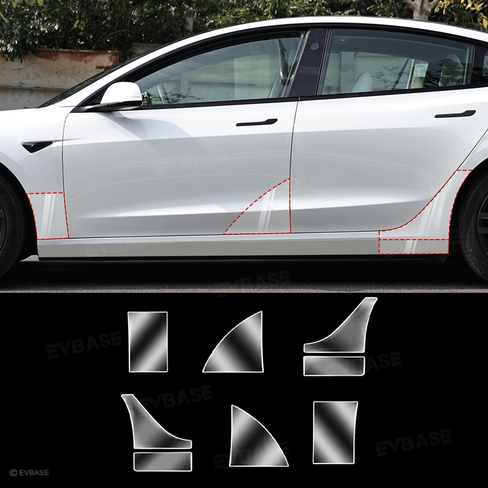 EVBASE Model Y Juniper/ 3 Highland PPF Door Protection Film Paint Protection Kit