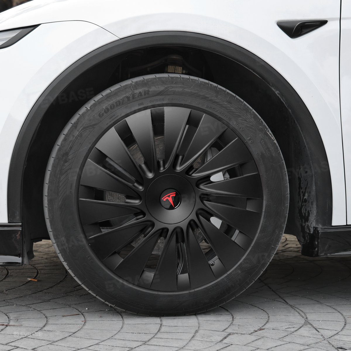 EVBASE Model Y Juniper Standard 18" Wheel Covers for Tesla Aperture Wheels Induction Style Hubcaps