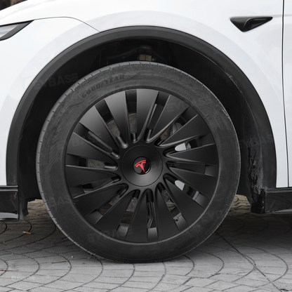 EVBASE Model Y Juniper Standard 18" Wheel Covers for Tesla Aperture Wheels Induction Style Hubcaps