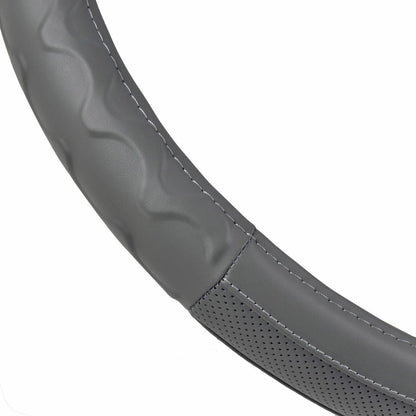 MotorTrend Faux Leather Steering Wheel Cover for Trucks, Semi-Trucks, RVs, Big Rigs, 18 Wheelers (Fits 18")