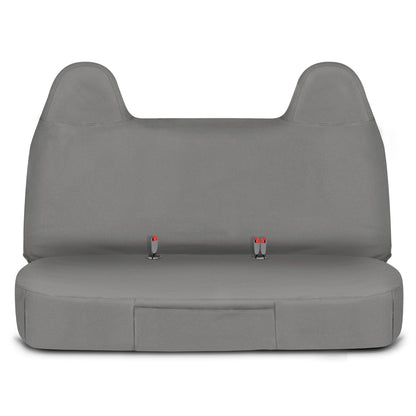 Cat® Custom Fit Front Bench Seat Cover for Ford F250 / F350 / F450 / F550 (1999-2007) - Durable Oxford Gray Truck Seat Cover with Utility