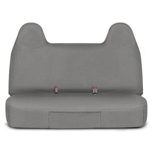 Cat® Custom Fit Front Bench Seat Cover for Ford F250 / F350 / F450 / F550 (1999-2007) - Durable Oxford Gray Truck Seat Cover with Utility