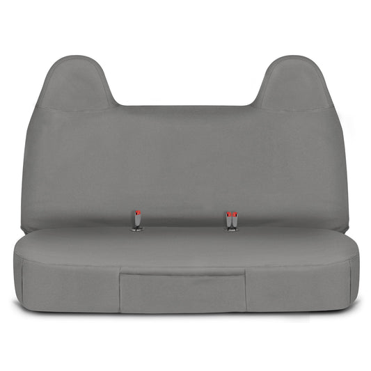 Cat® Custom Fit Front Bench Seat Cover for Ford F250 / F350 / F450 / F550 (1999-2007) - Durable Oxford Gray Truck Seat Cover with Utility
