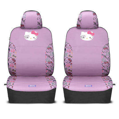 Hello Kitty Car Seat Covers - Cute Purple Seat Covers, Car Accessories Gift Hello Kitty Accessories 2pc Lavender Car Seat Covers