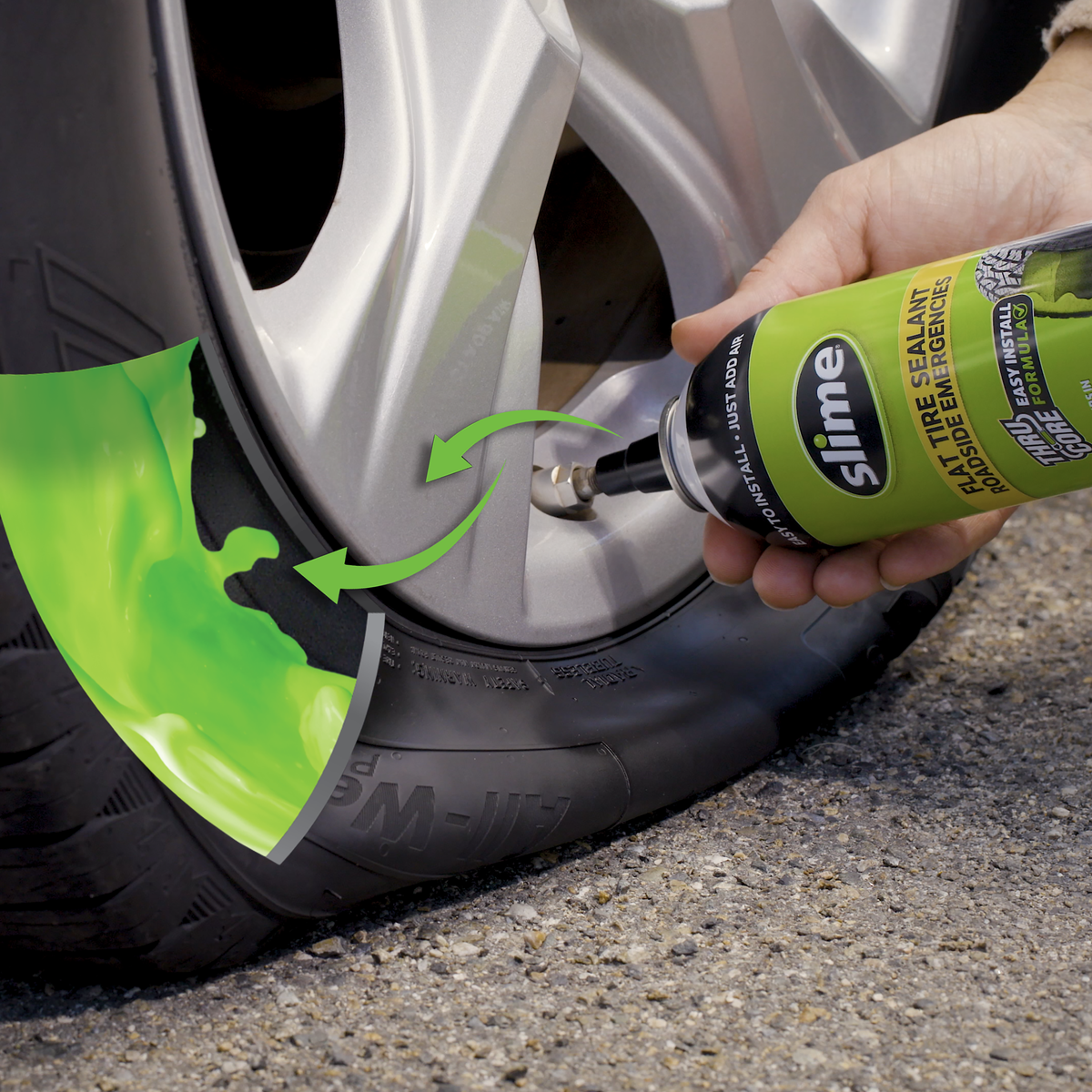 Slime Emergency Tire Sealant - 14 oz