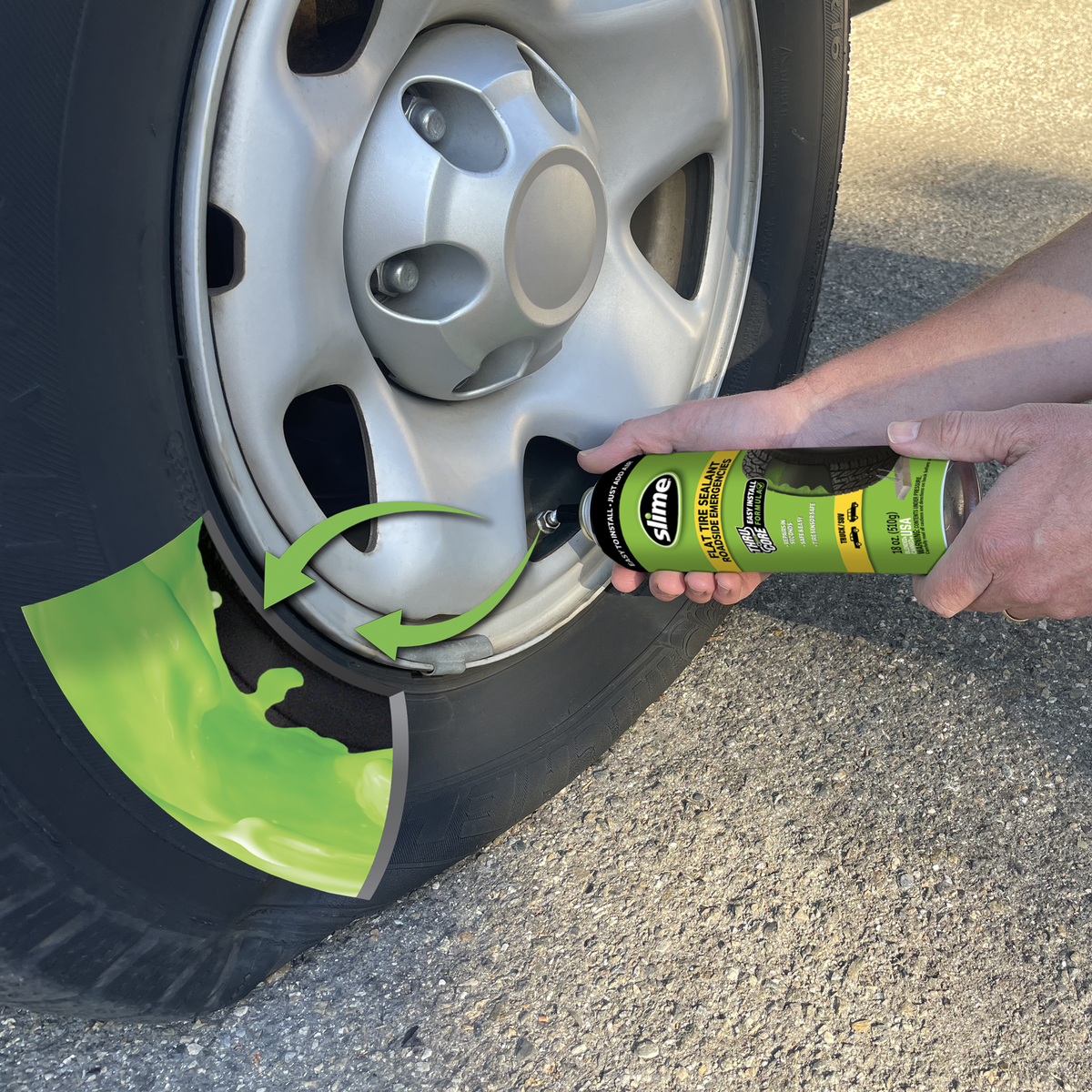 Slime Emergency Tire Sealant - 18 oz
