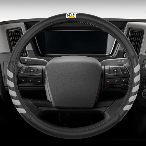 CAT UltraSport Faux Leather Steering Wheel Cover for RVs, Semi-Trucks, Trucks, and Big Rigs XL (Fits 17.5" - 18")