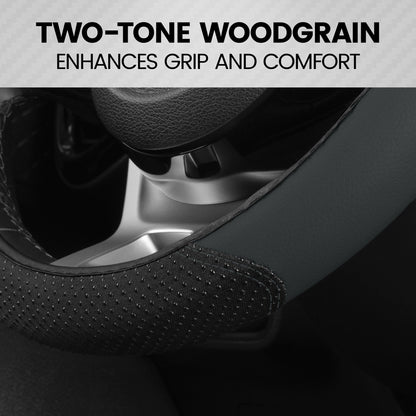 BDK SootheGrip MassageTouch Steering Wheel Cover (Fits 14.5" - 15.5")