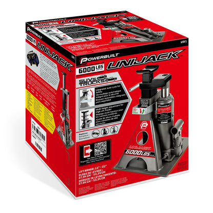 Powerbuilt 6000 Lb. Unijack Bottle Jack & Jackstand in One
