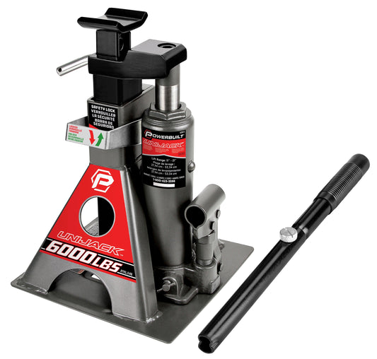 Powerbuilt 6000 Lb. Unijack Bottle Jack & Jackstand in One