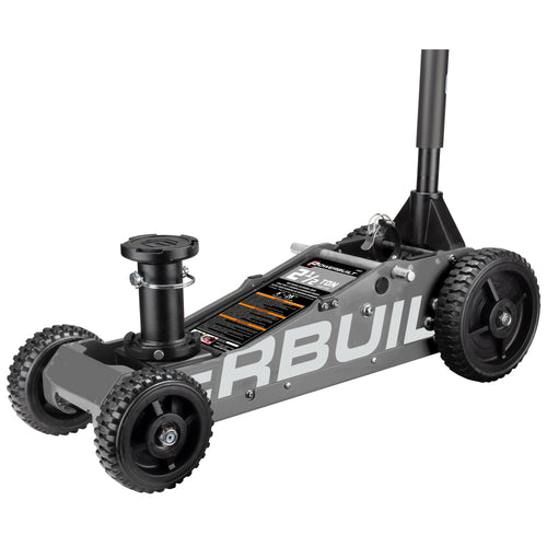 Powerbuilt 2.5 Ton Big Wheel Off Road Jack (Grey)