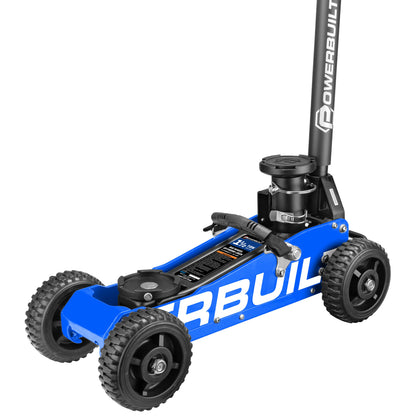 Powerbuilt 1.5 Ton Big Wheel Off Road Jack (Blue)