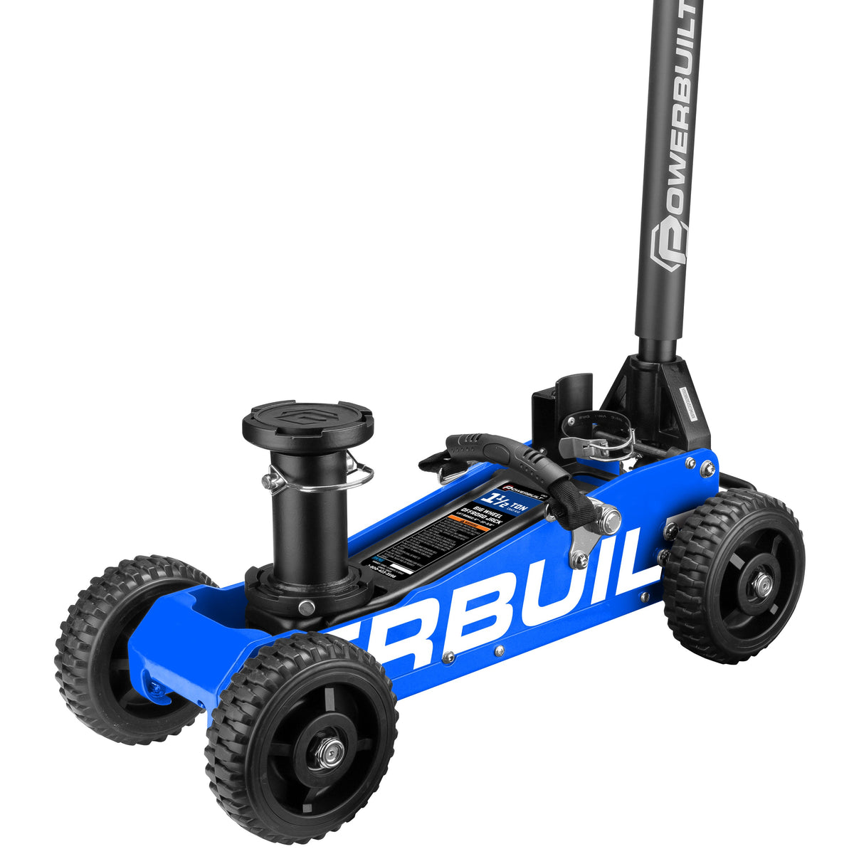 Powerbuilt 1.5 Ton Big Wheel Off Road Jack (Blue)