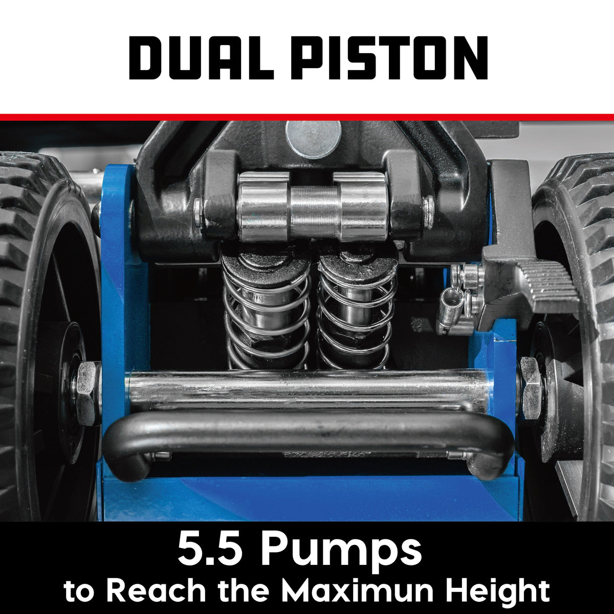 Powerbuilt 1.5 Ton Big Wheel Off Road Jack (Blue)
