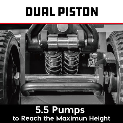Powerbuilt 1.5 Ton Big Wheel Off Road Jack (Grey)