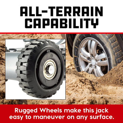 Powerbuilt 2.5T "Biggee Smallz" Off Road Trolley Jack