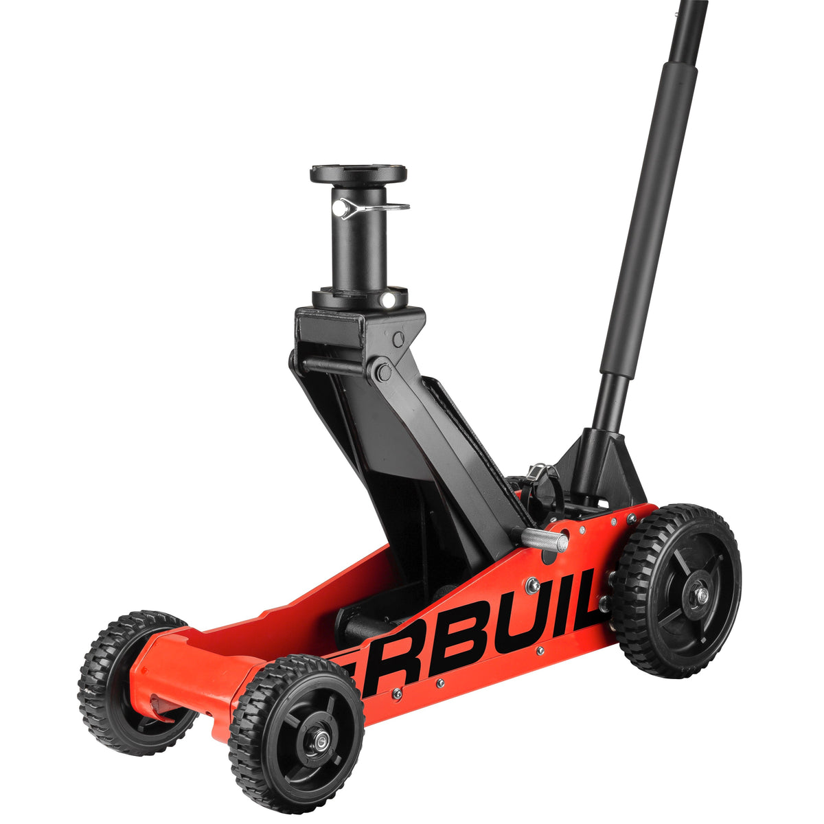 Powerbuilt 2.5 Ton Big Wheel Off-Road Jack (Orange)