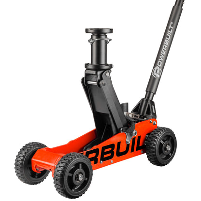 Powerbuilt 1.5 TON BIG WHEEL OFF ROAD JACK (Orange)