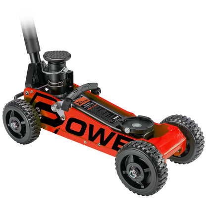 Powerbuilt 1.5 TON BIG WHEEL OFF ROAD JACK (Orange)