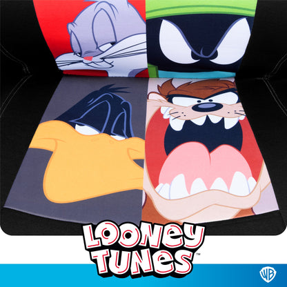 Looney Tunes Car Seat Covers – 2-Piece Front Seat Covers Featuring Bugs Bunny, Marvin the Martian, Taz & Daffy Duck – Universal Fit for Cars