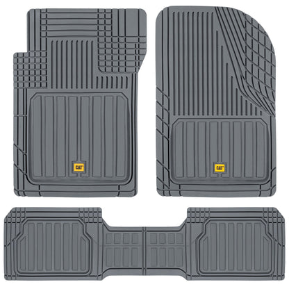 CAT 3-Piece ToughLiner Front Floor Mats and Rear Floor Mats - Heavy Duty, All Weather, Trim to Fit