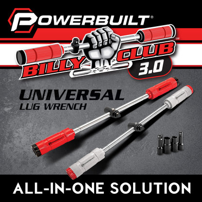 Powerbuilt Billy Club Universal Lug Wrench SAE/MM Gen-3