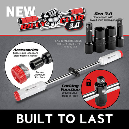 Powerbuilt Billy Club Universal Lug Wrench SAE/MM Gen-3