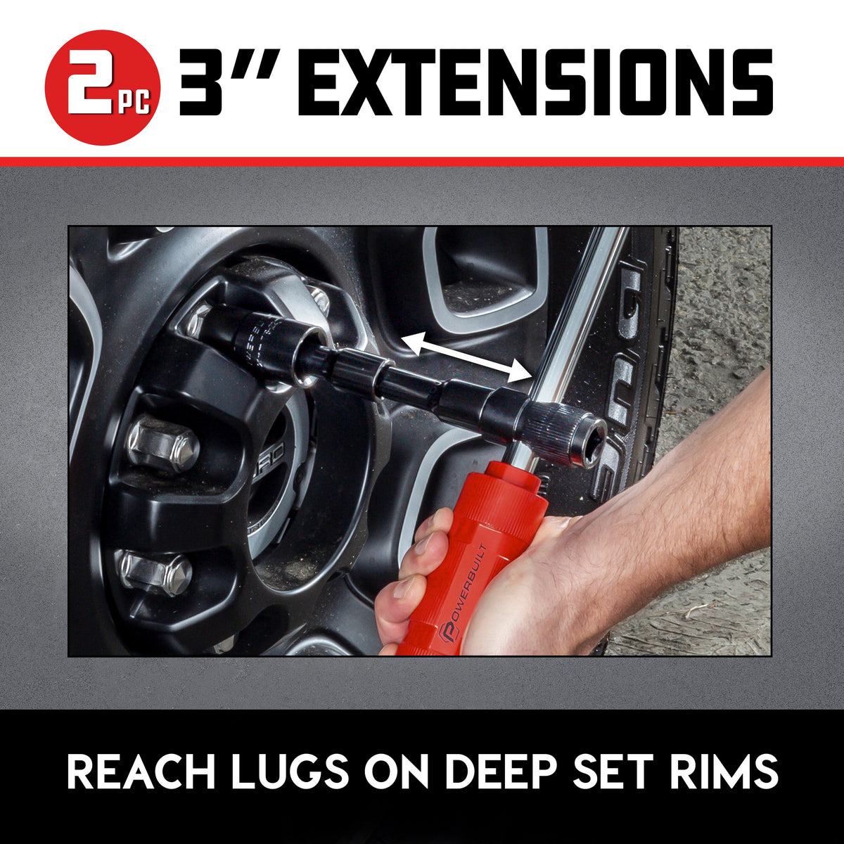 Powerbuilt Billy Club Universal Lug Wrench SAE/MM Gen-3