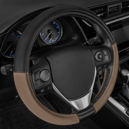 CAT ErgoDrive Faux Leather Steering Wheel Cover (Fits 14.5" - 15.5")
