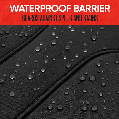 MotorTrend AquaShield Water-Proof Two-Tone Neoprene Rear Seat Covers