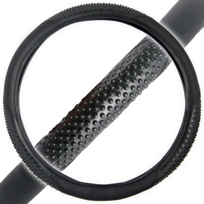 BDK Ergonomic Sport Massage Grip Steering Wheel Cover (Fits 14.5" - 15.5")