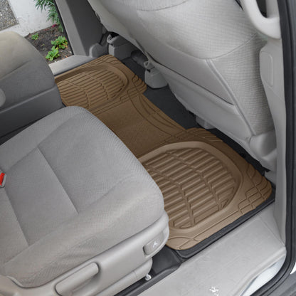 MotorTrend PRO920 Deep Dish Rear Floor Mats - Heavy Duty, All Weather, Trim to Fit