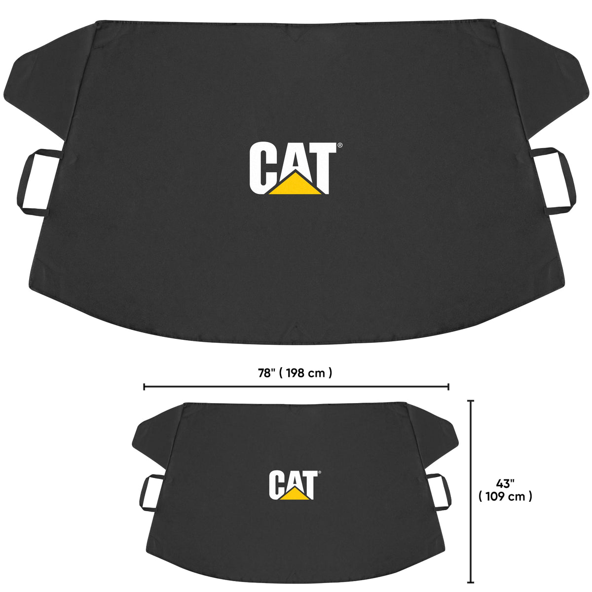 Cat® Windshield Snow Cover, Toughest Car Frost Protector for Ice & Sleet, Weatherproof for Winter, Includes Anti-Theft Straps, Freeze Protector