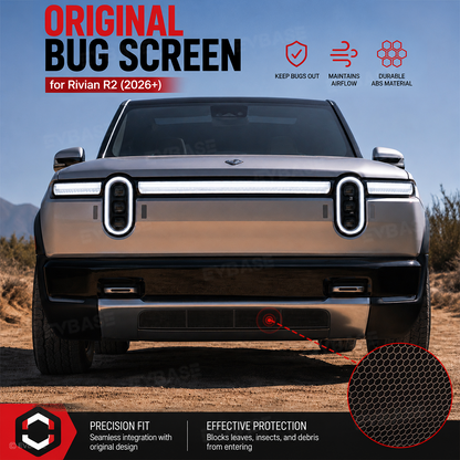 EVBASE Grille Mesh Insert for Rivian R2 Front Bumper Radiator Protective Mesh Grille Panel Bug & Debris Screen