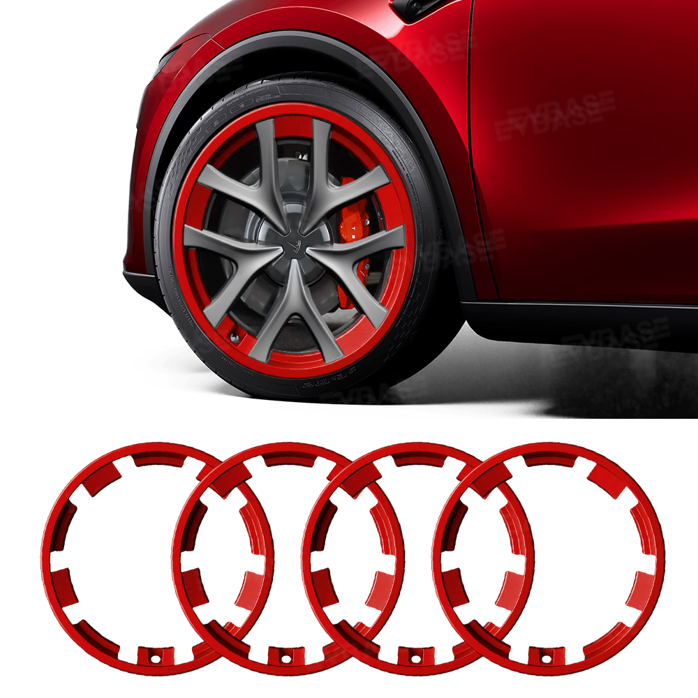 EVBASE Model Y Juniper Performance Wheel Rim Protector 21 Inch Rimcase Curb Rash Protection for Tesla 4PCS