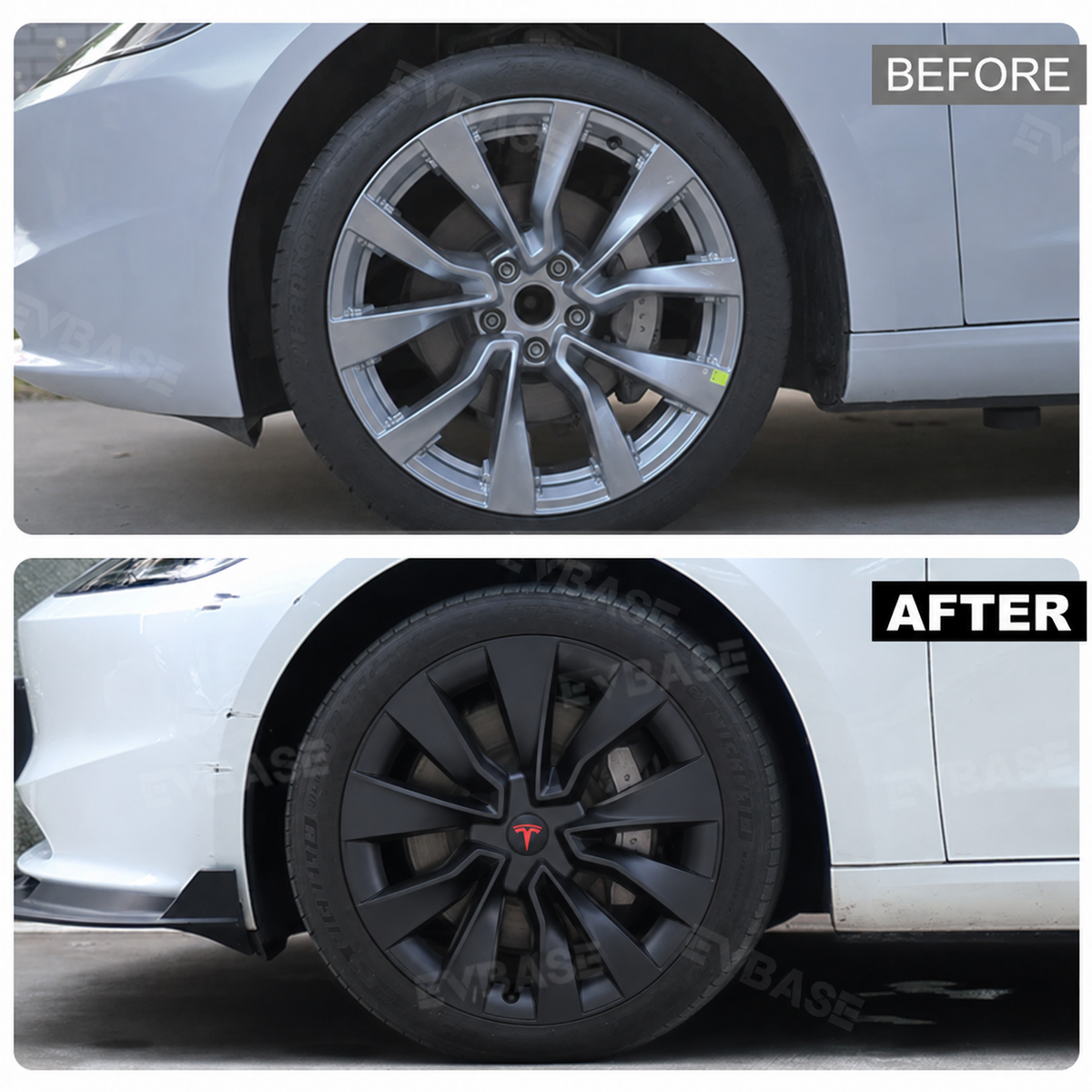 Model 3 Highland 19-Inch Wheel Covers for Tesla Nova Wheels Hub Caps Wheel Rim Protector EVBASE