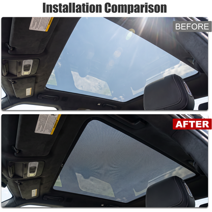 EVBASE Panoramic Glass Roof Sunshade for Rivian R2 Sunroof Shade UV Protection & Heat Insulation