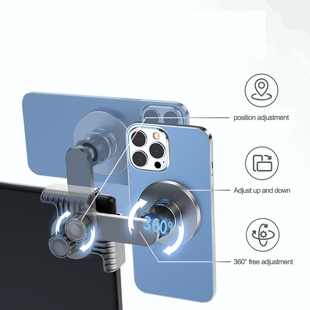 EVBASE-Premium EV&Tesla Accessories Model Y L Phone Mount Strongest Magnet Power Megasafe Car Mount Foldable Hidden Phone