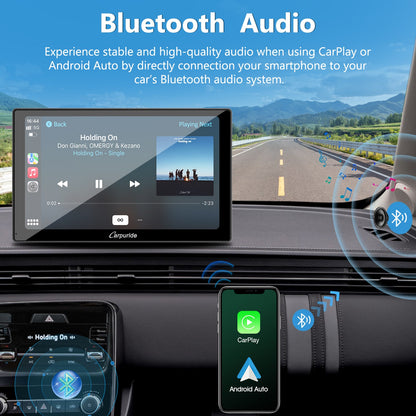 CARPURIDE W905 Portable Smart Multimedia Car Stereo with Dual Cameras and DVR Function