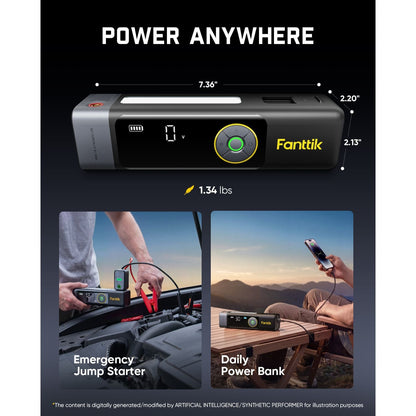Fanttik Beyond 10 Apex Jump Starter with Air Compressor
