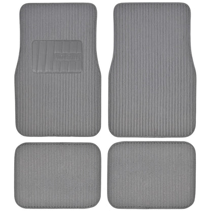 BDK 4-Piece Corduroy Front Floor Mats and Rear Floor Mats