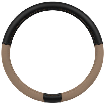 CAT ErgoDrive Faux Leather Steering Wheel Cover (Fits 14.5" - 15.5") - Beige