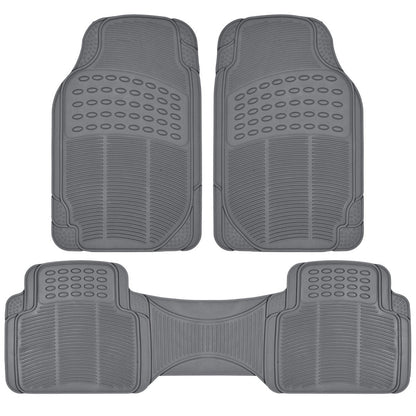 BDK 3-Piece ProLiner Front Floor Mats and Rear Floor Mats - Heavy Duty, All Weather, Trim to Fit