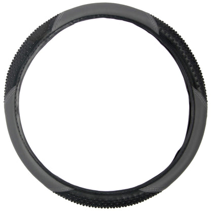 BDK Ergonomic Sport Massage Grip Steering Wheel Cover (Fits 14.5" - 15.5")