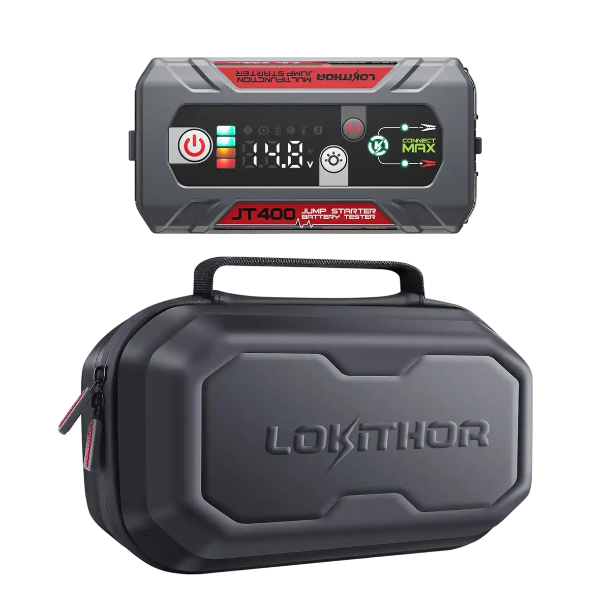 LOKITHOR JT400 CCA Jump Starter 2500A With EVA Case