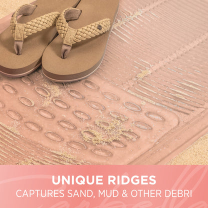 Carbella 2-Piece Cushioned Grip Pad Front Floor Mats - Heavy Duty, All Weather, Trim to Fit