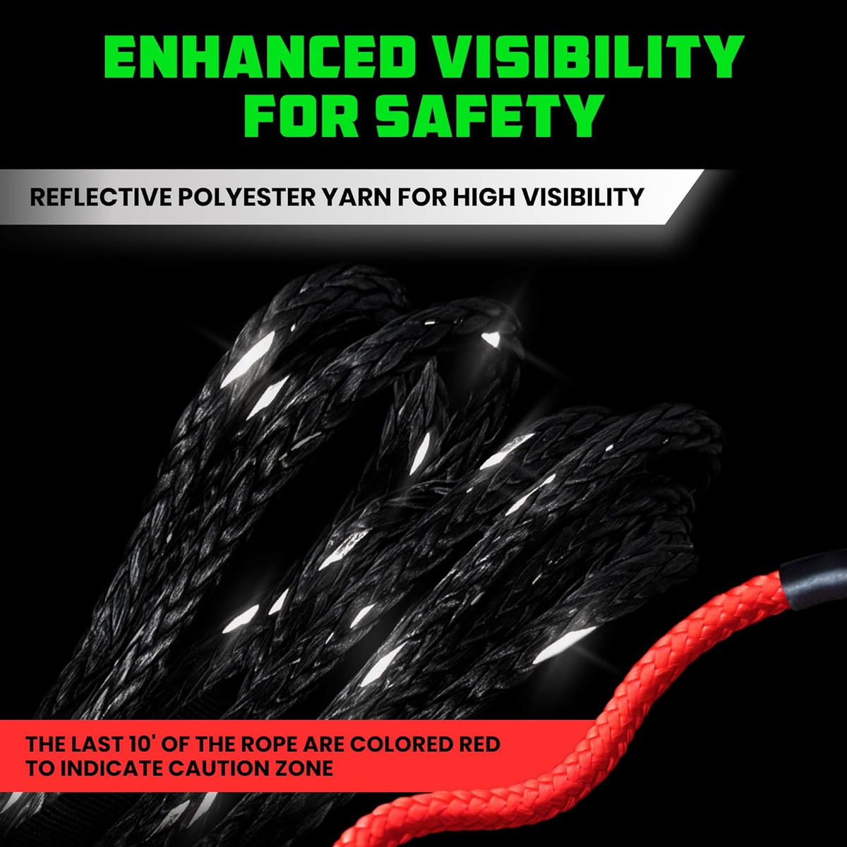 Rhino USA Synthetic Winch Rope