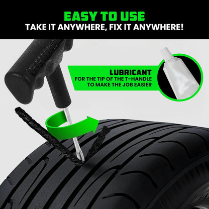 Rhino USA 14-Piece Compact Tire Repair Kit