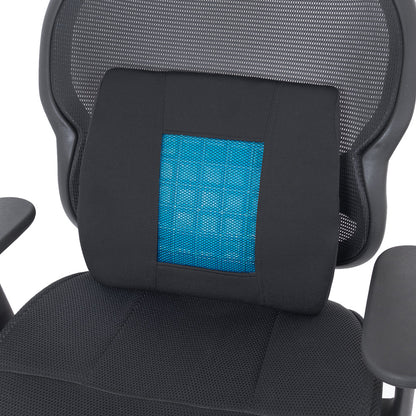 Motor Trend Cooling Car Lumbar Support Cushion - Made with Memory Foam for Maximum Coccyx Comfort & Back Tailbone Pain Relief, Ideal for Car and