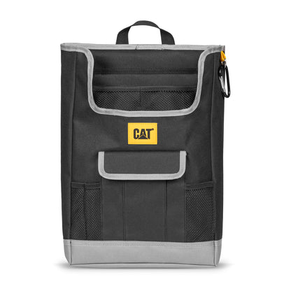 CAT Vehicle Front Seat Organizer Storage with Adjustable Straps (16" x 12") - Black - Black